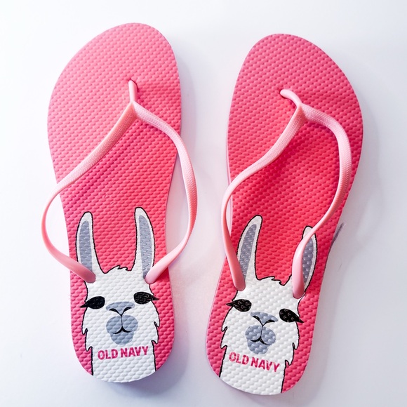 Old Navy Shoes - Old Navy Llama Flip-Flops